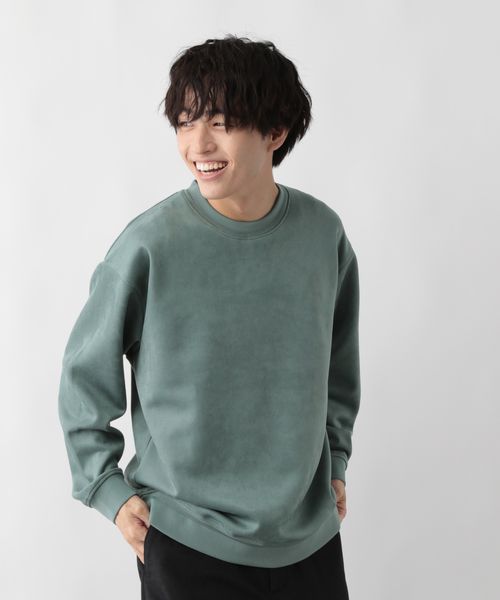 GLOBAL WORK スウェードライククリーンスウェット/580811 グリーン S メンズインナー グローバルワーク 580811 and ST アンドエスティ(旧ドットエスティ) GLOBAL WORK スウェードライククリーンスウェット/580811 グリーン S メンズインナー グローバルワーク 580811 and ST アンドエスティ(旧ドットエスティ)