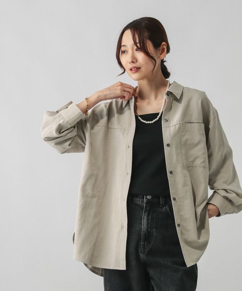 GLOBAL WORK ピーチサテンシャツ長袖/580827 ライトベージュ M ウィメンズインナー グローバルワーク 580827 and ST アンドエスティ(旧ドットエスティ) GLOBAL WORK ピーチサテンシャツ長袖/580827 ライトベージュ M ウィメンズインナー グローバルワーク 580827 and ST アンドエスティ(旧ドットエスティ)