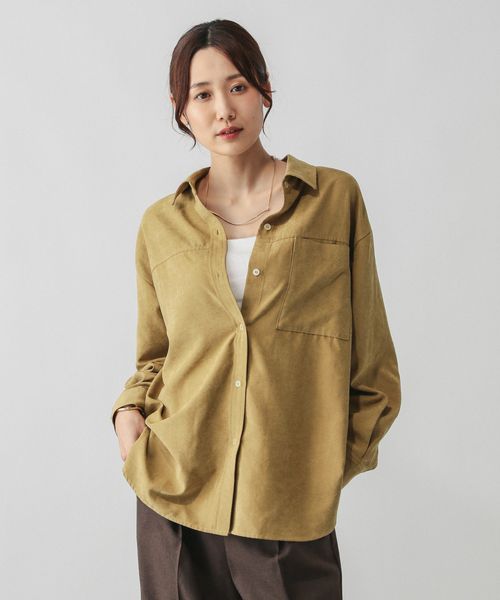 GLOBAL WORK ピーチサテンシャツ長袖/580827 ベージュ M ウィメンズインナー グローバルワーク 580827 and ST アンドエスティ(旧ドットエスティ) GLOBAL WORK ピーチサテンシャツ長袖/580827 ベージュ M ウィメンズインナー グローバルワーク 580827 and ST アンドエスティ(旧ドットエスティ)