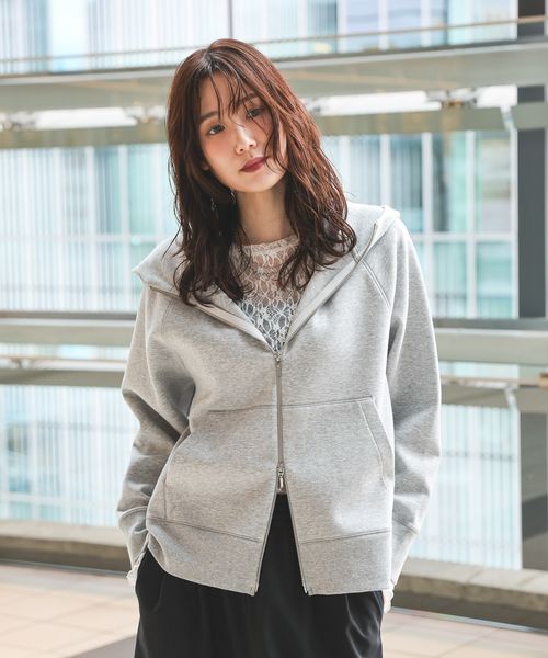 GLOBAL WORK ダンボールジップパーカー/580938 グレー M ウィメンズインナー グローバルワーク 580938 and ST アンドエスティ(旧ドットエスティ) GLOBAL WORK ダンボールジップパーカー/580938 グレー M ウィメンズインナー グローバルワーク 580938 and ST アンドエスティ(旧ドットエスティ)