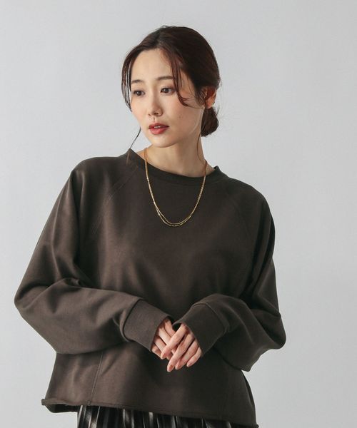 GLOBAL WORK 乾きやすいカラースウェットプルオーバー/580961 ブラウン L ウィメンズインナー グローバルワーク 580961 and ST アンドエスティ(旧ドットエスティ) GLOBAL WORK 乾きやすいカラースウェットプルオーバー/580961 ブラウン L ウィメンズインナー グローバルワーク 580961 and ST アンドエスティ(旧ドットエスティ)