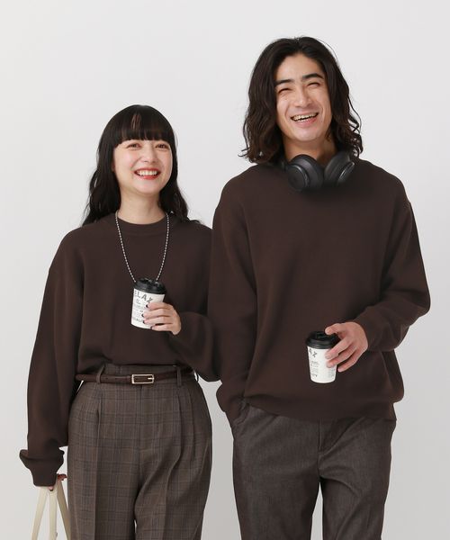 GLOBAL WORK スウェットライクオテラクニット/581064 ブラウン S メンズインナー グローバルワーク 581064 and ST アンドエスティ(旧ドットエスティ) GLOBAL WORK スウェットライクオテラクニット/581064 ブラウン S メンズインナー グローバルワーク 581064 and ST アンドエスティ(旧ドットエスティ)