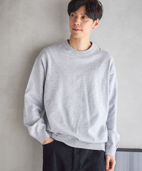 GLOBAL WORK スウェーター/無地/581068 グレー L メンズインナー グローバルワーク 581068 and ST アンドエスティ(旧ドットエスティ) GLOBAL WORK スウェーター/無地/581068 グレー L メンズインナー グローバルワーク 581068 and ST アンドエスティ(旧ドットエスティ)