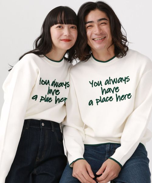 GLOBAL WORK スウェットライクオテラクニット/ロゴ/581070 オフホワイト S メンズインナー グローバルワーク 581070 and ST アンドエスティ(旧ドットエスティ) GLOBAL WORK スウェットライクオテラクニット/ロゴ/581070 オフホワイト S メンズインナー グローバルワーク 581070 and ST アンドエスティ(旧ドットエスティ)