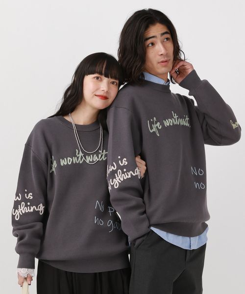 GLOBAL WORK スウェットライクオテラクニット/ロゴ/581070 シルバー XL メンズインナー グローバルワーク 581070 and ST アンドエスティ(旧ドットエスティ) GLOBAL WORK スウェットライクオテラクニット/ロゴ/581070 シルバー XL メンズインナー グローバルワーク 581070 and ST アンドエスティ(旧ドットエスティ)