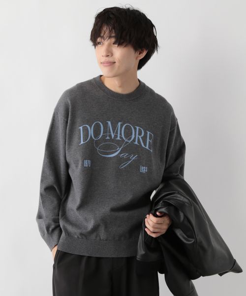 GLOBAL WORK スウェーター/ロゴ/581092 シルバー L メンズインナー グローバルワーク 581092 and ST アンドエスティ(旧ドットエスティ) GLOBAL WORK スウェーター/ロゴ/581092 シルバー L メンズインナー グローバルワーク 581092 and ST アンドエスティ(旧ドットエスティ)