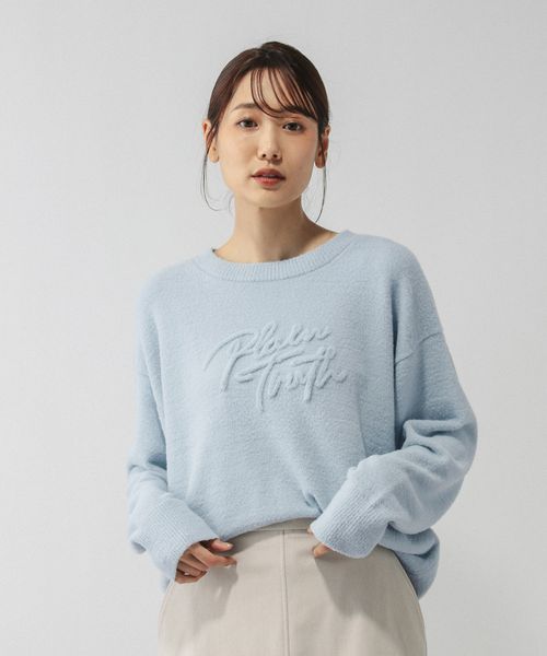 GLOBAL WORK フワフワHugmeロゴプルオーバー/581166 ライトブルー L ウィメンズインナー グローバルワーク 581166 and ST アンドエスティ(旧ドットエスティ) GLOBAL WORK フワフワHugmeロゴプルオーバー/581166 ライトブルー L ウィメンズインナー グローバルワーク 581166 and ST アンドエスティ(旧ドットエスティ)