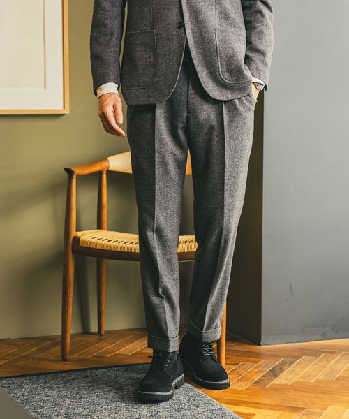GLOBAL WORK ウールブレンドパンツ/Salon de GW/581180 グレー XL メンズボトムス グローバルワーク 581180 and ST アンドエスティ(旧ドットエスティ) GLOBAL WORK ウールブレンドパンツ/Salon de GW/581180 グレー XL メンズボトムス グローバルワーク 581180 and ST アンドエスティ(旧ドットエスティ)