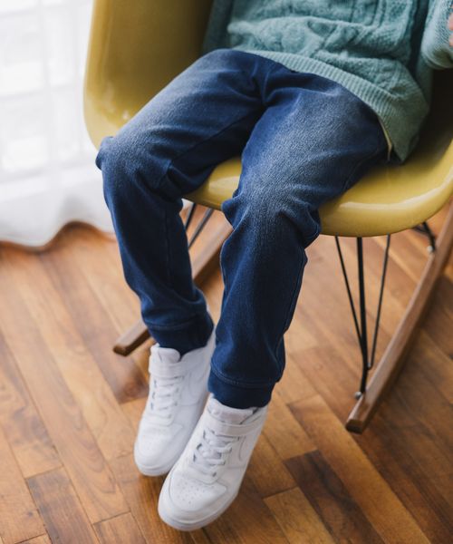 GLOBAL WORK あったかスゴラクストレッチデニムリブ/キッズ/581230 ネイビー キッズ グローバルワーク 581230 and ST アンドエスティ(旧ドットエスティ) GLOBAL WORK あったかスゴラクストレッチデニムリブ/キッズ/581230 ネイビー キッズ グローバルワーク 581230 and ST アンドエスティ(旧ドットエスティ)