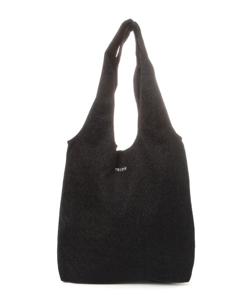 GLOBAL WORK ラメ3ROOM/A4トート/一部店舗限定/582701 ブラック ウィメンズグッズ グローバルワーク 582701 and ST アンドエスティ（旧ドットエスティ）