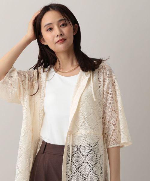 GLOBAL WORK MATINEE LINE/レースフードドロストシャツ/583856 ナチュラル L マチネ グローバルワーク 583856 and ST アンドエスティ(旧ドットエスティ) GLOBAL WORK MATINEE LINE/レースフードドロストシャツ/583856 ナチュラル L マチネ グローバルワーク 583856 and ST アンドエスティ(旧ドットエスティ)