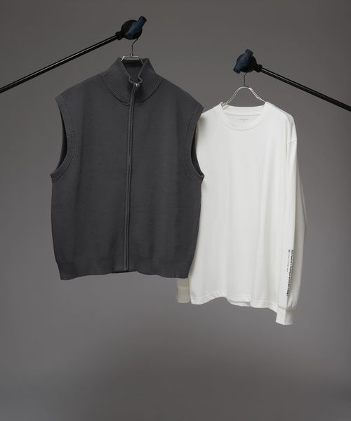 GLOBAL WORK トクトク2SET/ベスト&長袖Tシャツ/CLEAN MODE/584621 チャコールグレー L メンズインナー グローバルワーク 584621 and ST アンドエスティ(旧ドットエスティ) GLOBAL WORK トクトク2SET/ベスト&長袖Tシャツ/CLEAN MODE/584621 チャコールグレー L メンズインナー グローバルワーク 584621 and ST アンドエスティ(旧ドットエスティ)