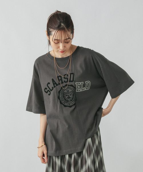 GLOBAL WORK リメイク風プリントT/584673 チャコールグレー M ウィメンズインナー グローバルワーク 584673 and ST アンドエスティ(旧ドットエスティ) GLOBAL WORK リメイク風プリントT/584673 チャコールグレー M ウィメンズインナー グローバルワーク 584673 and ST アンドエスティ(旧ドットエスティ)