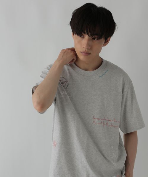 GLOBAL WORK 宮沢氷魚さん着用/アソートコットンTシャツ/CLEAN MODE/587649 グレー S メンズインナー グローバルワーク 587649 and ST アンドエスティ(旧ドットエスティ) GLOBAL WORK 宮沢氷魚さん着用/アソートコットンTシャツ/CLEAN MODE/587649 グレー S メンズインナー グローバルワーク 587649 and ST アンドエスティ(旧ドットエスティ)