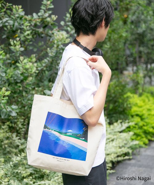 GLOBAL WORK 永井博コラボ/トートバッグ/587685 ホワイト FREE メンズグッズ グローバルワーク 587685 and ST アンドエスティ(旧ドットエスティ) GLOBAL WORK 永井博コラボ/トートバッグ/587685 ホワイト FREE メンズグッズ グローバルワーク 587685 and ST アンドエスティ(旧ドットエスティ)