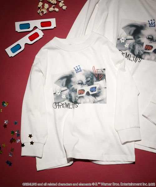 GLOBAL WORK ヘビロッTEE/ムービー長袖/100-120cm展開/587896 オフホワイト キッズ グローバルワーク 587896 and ST アンドエスティ(旧ドットエスティ) GLOBAL WORK ヘビロッTEE/ムービー長袖/100-120cm展開/587896 オフホワイト キッズ グローバルワーク 587896 and ST アンドエスティ(旧ドットエスティ)