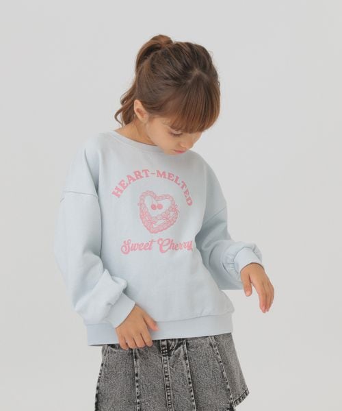 GLOBAL WORK ヘビロテスウェットワイド/100-120cm展開/587902 ライトブルー キッズ グローバルワーク 587902 and ST アンドエスティ（旧ドットエスティ）