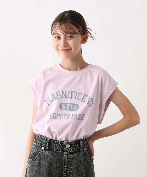 GLOBAL WORK フローズンTシャツ/ノースリーブ/キッズ/588532 ピンク キッズ グローバルワーク 588532 and ST アンドエスティ（旧ドットエスティ）