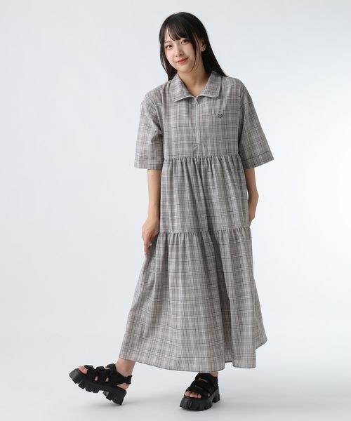 GLOBAL WORK ハーフZIPロングワンピース/AND YUA ANY/589090 ライトグレー S キッズ グローバルワーク 589090 and ST アンドエスティ(旧ドットエスティ) GLOBAL WORK ハーフZIPロングワンピース/AND YUA ANY/589090 ライトグレー S キッズ グローバルワーク 589090 and ST アンドエスティ(旧ドットエスティ)