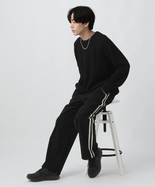 GLOBAL WORK クリーンコーデュロイ/トラックパンツ/CLEAN MODE/589312 ブラック L メンズボトムス グローバルワーク 589312 and ST アンドエスティ(旧ドットエスティ) GLOBAL WORK クリーンコーデュロイ/トラックパンツ/CLEAN MODE/589312 ブラック L メンズボトムス グローバルワーク 589312 and ST アンドエスティ(旧ドットエスティ)