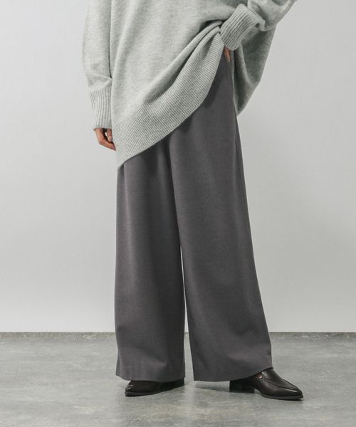 GLOBAL WORK あったかリラックスワイドパンツ/591305 グレー L ウィメンズボトムス グローバルワーク 591305 and ST アンドエスティ(旧ドットエスティ) GLOBAL WORK あったかリラックスワイドパンツ/591305 グレー L ウィメンズボトムス グローバルワーク 591305 and ST アンドエスティ(旧ドットエスティ)