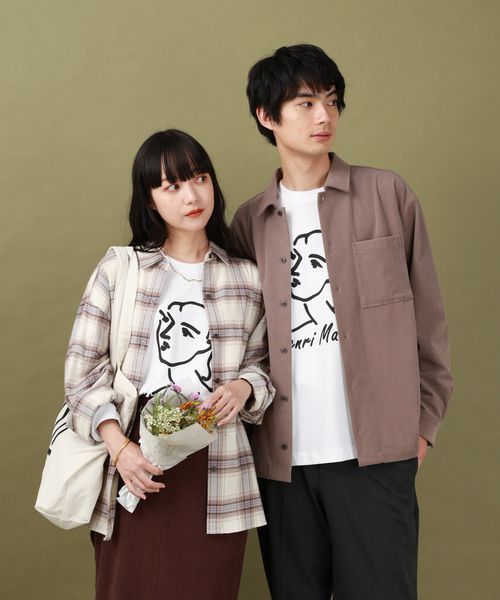 GLOBAL WORK ATELIER GLOBAL WORK/長袖Tシャツ/591533 ホワイト M メンズインナー グローバルワーク 591533 and ST アンドエスティ（旧ドットエスティ）