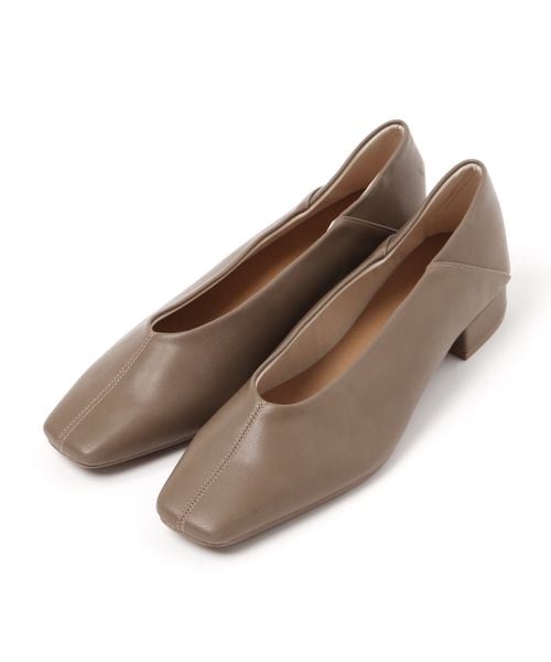 GLOBAL WORK らくっションスクエアトゥヒールパンプス/591541 ベージュ M ウィメンズグッズ グローバルワーク 591541 and ST アンドエスティ(旧ドットエスティ) GLOBAL WORK らくっションスクエアトゥヒールパンプス/591541 ベージュ M ウィメンズグッズ グローバルワーク 591541 and ST アンドエスティ(旧ドットエスティ)