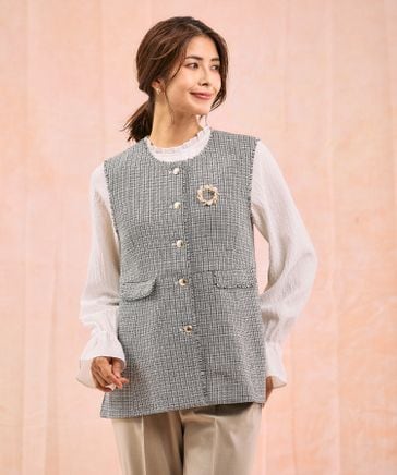 ツイードペプラムジレ/591837 | [公式]グローバルワーク （GLOBAL WORK