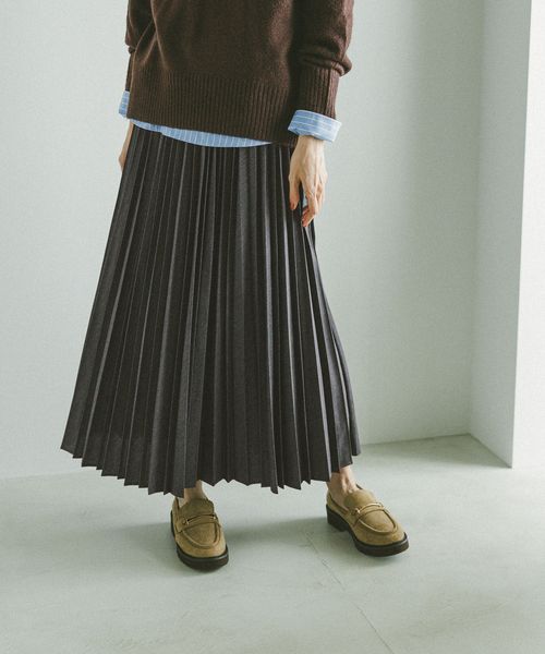 GLOBAL WORK イージーケアプリーツスカート/593329 グレー ウィメンズボトムス グローバルワーク 593329 and ST アンドエスティ(旧ドットエスティ) GLOBAL WORK イージーケアプリーツスカート/593329 グレー ウィメンズボトムス グローバルワーク 593329 and ST アンドエスティ(旧ドットエスティ)