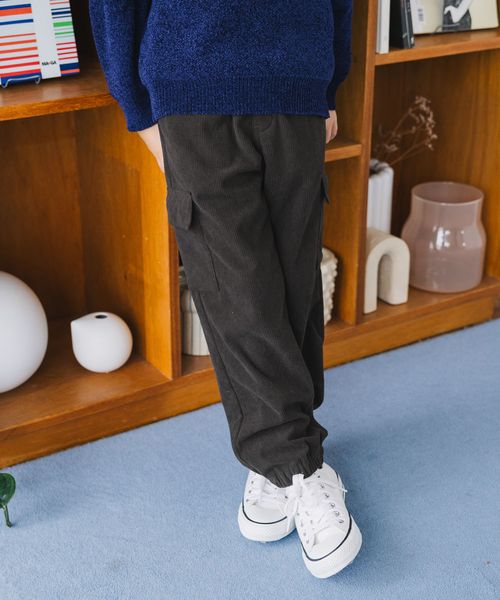 GLOBAL WORK あったかコーデュロイカーゴ/キッズ/593419 チャコールグレー キッズ グローバルワーク 593419 and ST アンドエスティ（旧ドットエスティ）