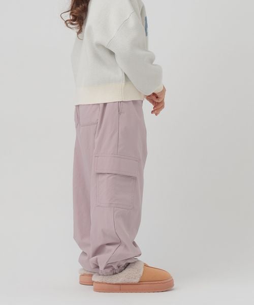 GLOBAL WORK あったかカーゴジョグパンツ/100-120cm展開/593421 ピンク キッズ グローバルワーク 593421 and ST アンドエスティ（旧ドットエスティ）