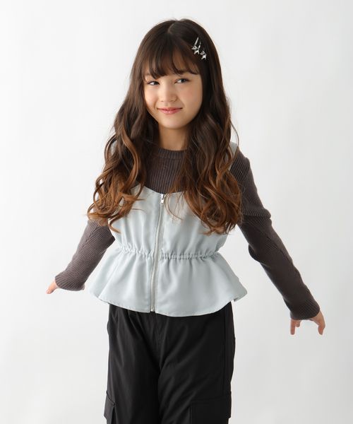 GLOBAL WORK トクトク2setメルティベスト/キッズ/593431 ライトブルー キッズ グローバルワーク 593431 and ST アンドエスティ（旧ドットエスティ）