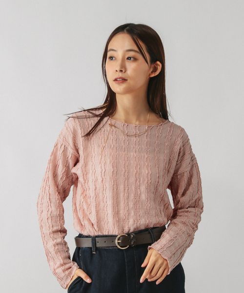 GLOBAL WORK Beautee変形ジャガード長袖/595358 ピンク M ウィメンズインナー グローバルワーク 595358 and ST アンドエスティ(旧ドットエスティ) GLOBAL WORK Beautee変形ジャガード長袖/595358 ピンク M ウィメンズインナー グローバルワーク 595358 and ST アンドエスティ(旧ドットエスティ)