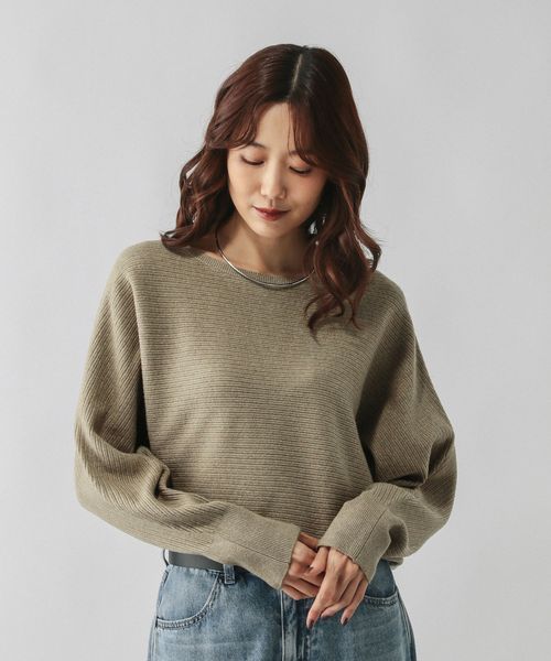 GLOBAL WORK フワフワHugmeドルマンプルオーバー/595406 ベージュ M ウィメンズインナー グローバルワーク 595406 and ST アンドエスティ（旧ドットエスティ）