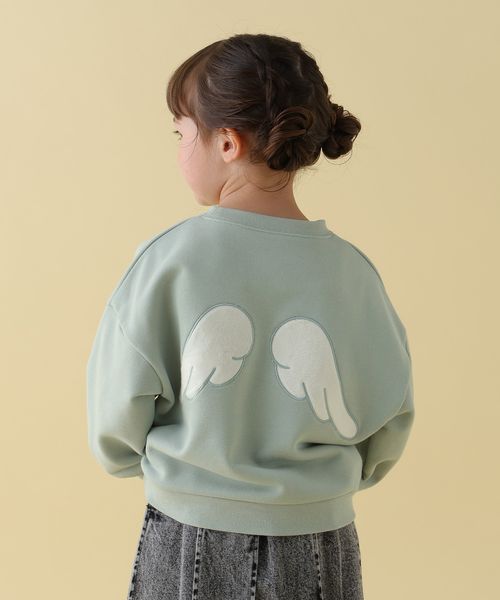 GLOBAL WORK 【シナモロール/ハンギョドン】アップリケスウェット/キッズ/595485 グリーン キッズ グローバルワーク 595485 and ST アンドエスティ(旧ドットエスティ) GLOBAL WORK 【シナモロール/ハンギョドン】アップリケスウェット/キッズ/595485 グリーン キッズ グローバルワーク 595485 and ST アンドエスティ(旧ドットエスティ)