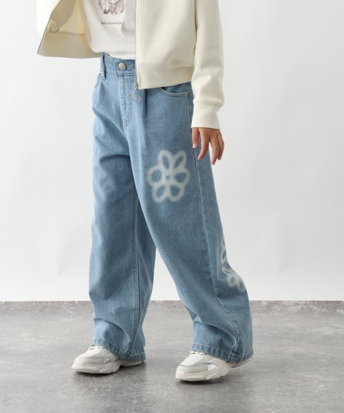 GLOBAL WORK あったかGOODデニムワイド/キッズ/595633 ブルー キッズ グローバルワーク 595633 and ST アンドエスティ(旧ドットエスティ) GLOBAL WORK あったかGOODデニムワイド/キッズ/595633 ブルー キッズ グローバルワーク 595633 and ST アンドエスティ(旧ドットエスティ)