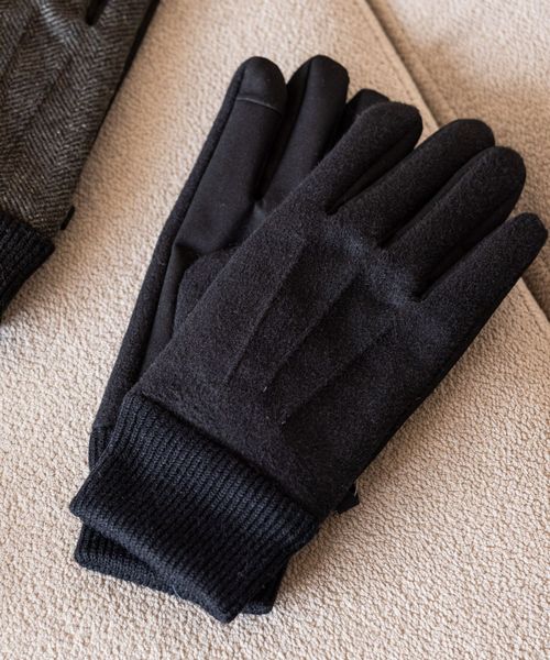 GLOBAL WORK スマホタッチコンビグローブ/598013 ブラック M メンズグッズ グローバルワーク 598013 and ST アンドエスティ(旧ドットエスティ) GLOBAL WORK スマホタッチコンビグローブ/598013 ブラック M メンズグッズ グローバルワーク 598013 and ST アンドエスティ(旧ドットエスティ)