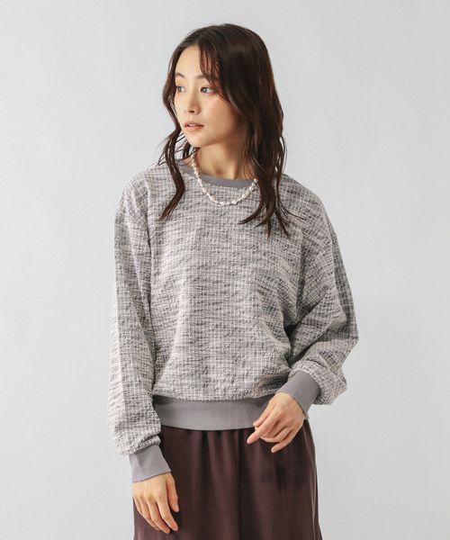 GLOBAL WORK ツイードライク2WAYカーディガン/598015 グレー M ウィメンズインナー グローバルワーク 598015 and ST アンドエスティ(旧ドットエスティ) GLOBAL WORK ツイードライク2WAYカーディガン/598015 グレー M ウィメンズインナー グローバルワーク 598015 and ST アンドエスティ(旧ドットエスティ)