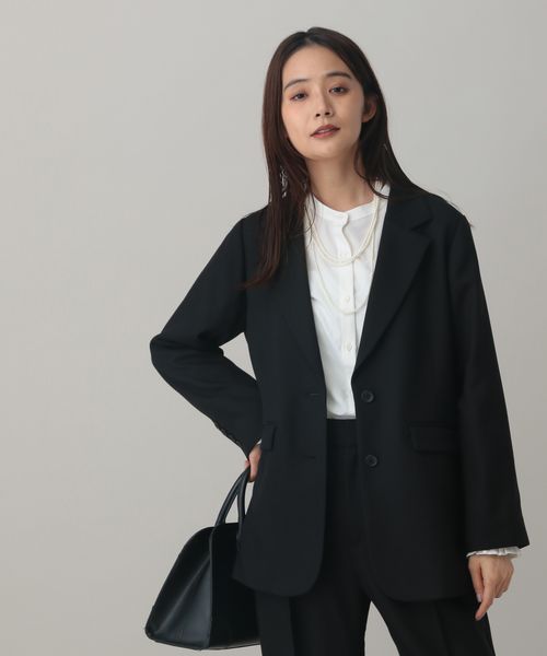 GLOBAL WORK MATINEE LINE/ウールライク/シングルジャケット/601510 ブラック L マチネ グローバルワーク 601510 and ST アンドエスティ（旧ドットエスティ）