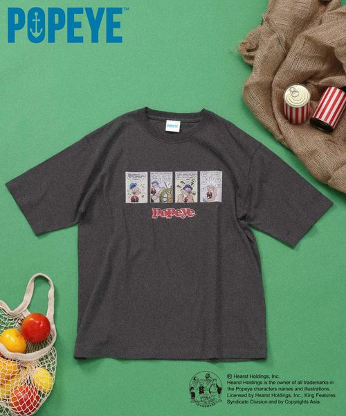 GLOBAL WORK POPEYE(TM)/Tシャツ/一部店舗限定/601557 シルバー M メンズインナー グローバルワーク 601557 and ST アンドエスティ(旧ドットエスティ) GLOBAL WORK POPEYE(TM)/Tシャツ/一部店舗限定/601557 シルバー M メンズインナー グローバルワーク 601557 and ST アンドエスティ(旧ドットエスティ)