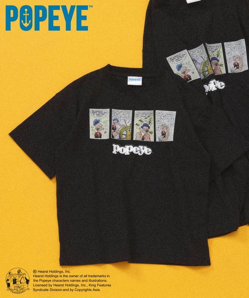 GLOBAL WORK POPEYE(TM)/Tシャツ/一部店舗限定/キッズ/601897 ブラック L キッズ グローバルワーク 601897 and ST アンドエスティ(旧ドットエスティ) GLOBAL WORK POPEYE(TM)/Tシャツ/一部店舗限定/キッズ/601897 ブラック L キッズ グローバルワーク 601897 and ST アンドエスティ(旧ドットエスティ)