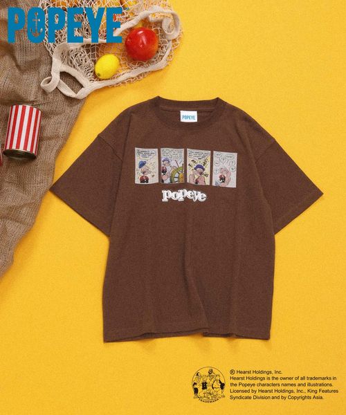 GLOBAL WORK POPEYE(TM)/Tシャツ/一部店舗限定/キッズ/601897 ブラウン S キッズ グローバルワーク 601897 and ST アンドエスティ(旧ドットエスティ) GLOBAL WORK POPEYE(TM)/Tシャツ/一部店舗限定/キッズ/601897 ブラウン S キッズ グローバルワーク 601897 and ST アンドエスティ(旧ドットエスティ)