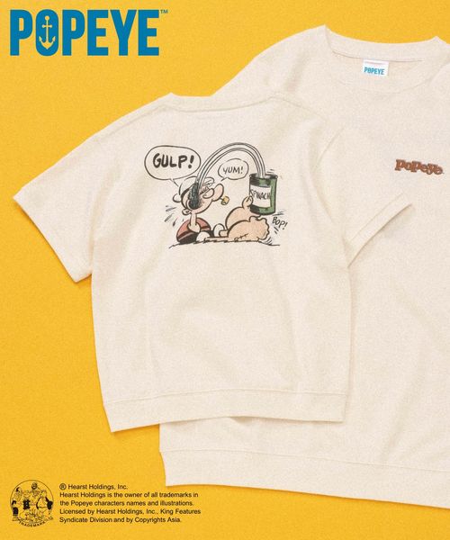 GLOBAL WORK POPEYE(TM)/スウェット/一部店舗限定/キッズ/601900 オフホワイト S キッズ グローバルワーク 601900 and ST アンドエスティ(旧ドットエスティ) GLOBAL WORK POPEYE(TM)/スウェット/一部店舗限定/キッズ/601900 オフホワイト S キッズ グローバルワーク 601900 and ST アンドエスティ(旧ドットエスティ)