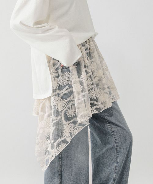 GLOBAL WORK マルチレースベルトビスチェ/602505 オフホワイト ウィメンズグッズ グローバルワーク 602505 and ST アンドエスティ(旧ドットエスティ) GLOBAL WORK マルチレースベルトビスチェ/602505 オフホワイト ウィメンズグッズ グローバルワーク 602505 and ST アンドエスティ(旧ドットエスティ)