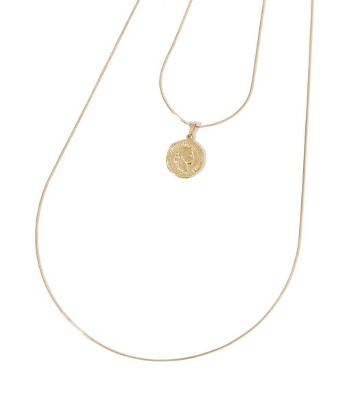 GLOBAL WORK ステンレス二連ロングコインネックレス/605955 イエロー ウィメンズグッズ グローバルワーク 605955 and ST アンドエスティ(旧ドットエスティ) GLOBAL WORK ステンレス二連ロングコインネックレス/605955 イエロー ウィメンズグッズ グローバルワーク 605955 and ST アンドエスティ(旧ドットエスティ)