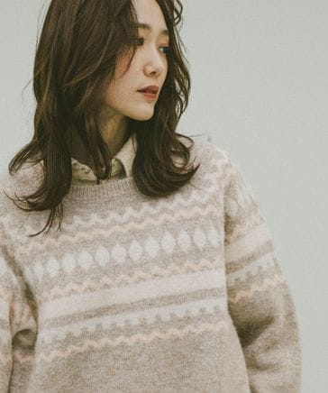 フェアアイル柄ニットプルオーバー/606417 | [公式]グローバルワーク