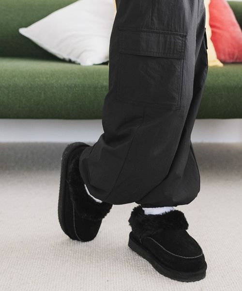 GLOBAL WORK 撥水ムートンブーツ/キッズ/606706 ブラック キッズ グローバルワーク 606706 and ST アンドエスティ（旧ドットエスティ）