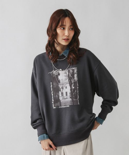 GLOBAL WORK アソートフォトチュニックスウェット/608255 シルバー FREE ウィメンズインナー グローバルワーク 608255 and ST アンドエスティ(旧ドットエスティ) GLOBAL WORK アソートフォトチュニックスウェット/608255 シルバー FREE ウィメンズインナー グローバルワーク 608255 and ST アンドエスティ(旧ドットエスティ)