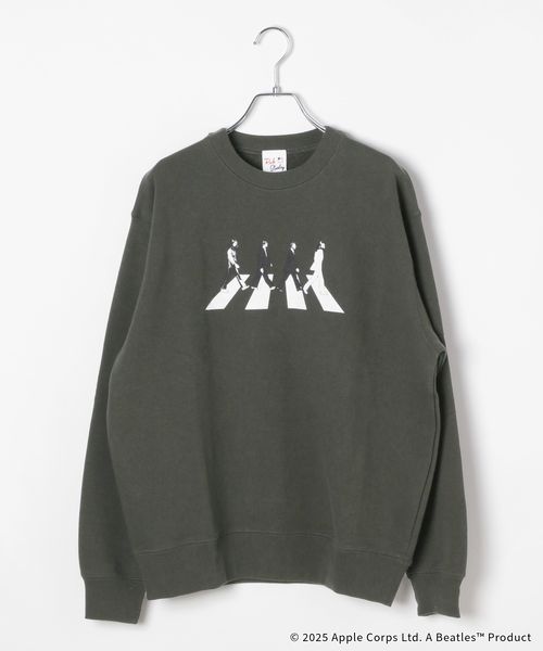 GLOBAL WORK THE BEATLES/BIGスウェット/611129 シルバー L ウィメンズインナー グローバルワーク 611129 and ST アンドエスティ（旧ドットエスティ）