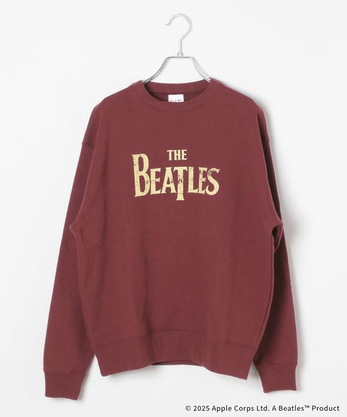 GLOBAL WORK THE BEATLES/BIGスウェット/611129 ボルドー L ウィメンズインナー グローバルワーク 611129 and ST アンドエスティ（旧ドットエスティ）